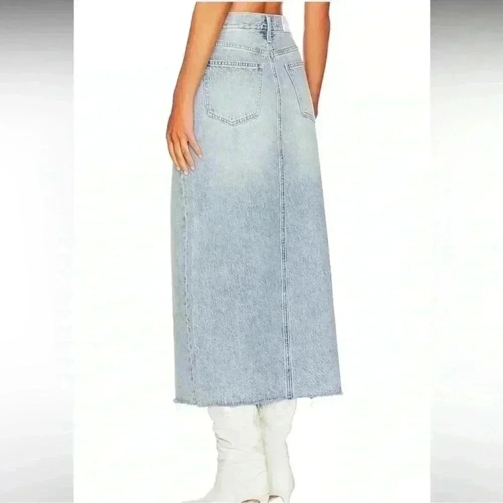 Pistola Alice High Rise Midi Skirt In Brooklyn - Picture 3 of 4
